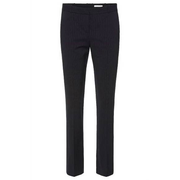 NEW HUGO BOSS tiluna striped wool ankle pants in black - Picture 3 of 5